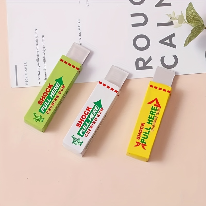 1 Pc Choc Électrique Blague Chewing Gum Jouet Choquant - Temu Canada