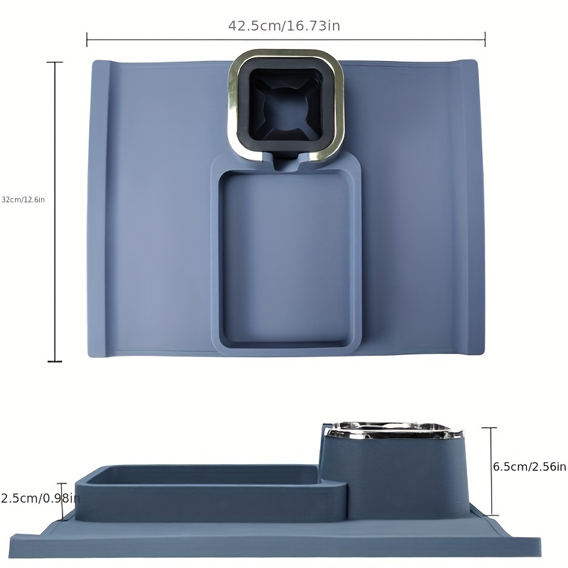 Silicone Cup Holder Coasters for Water Bottle, Spill-proof Drink Storage Tray