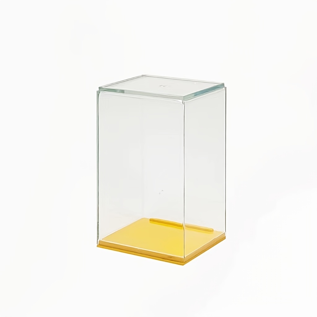 Acrylic Display Case Plastic Box Cube Storage Box Transparent