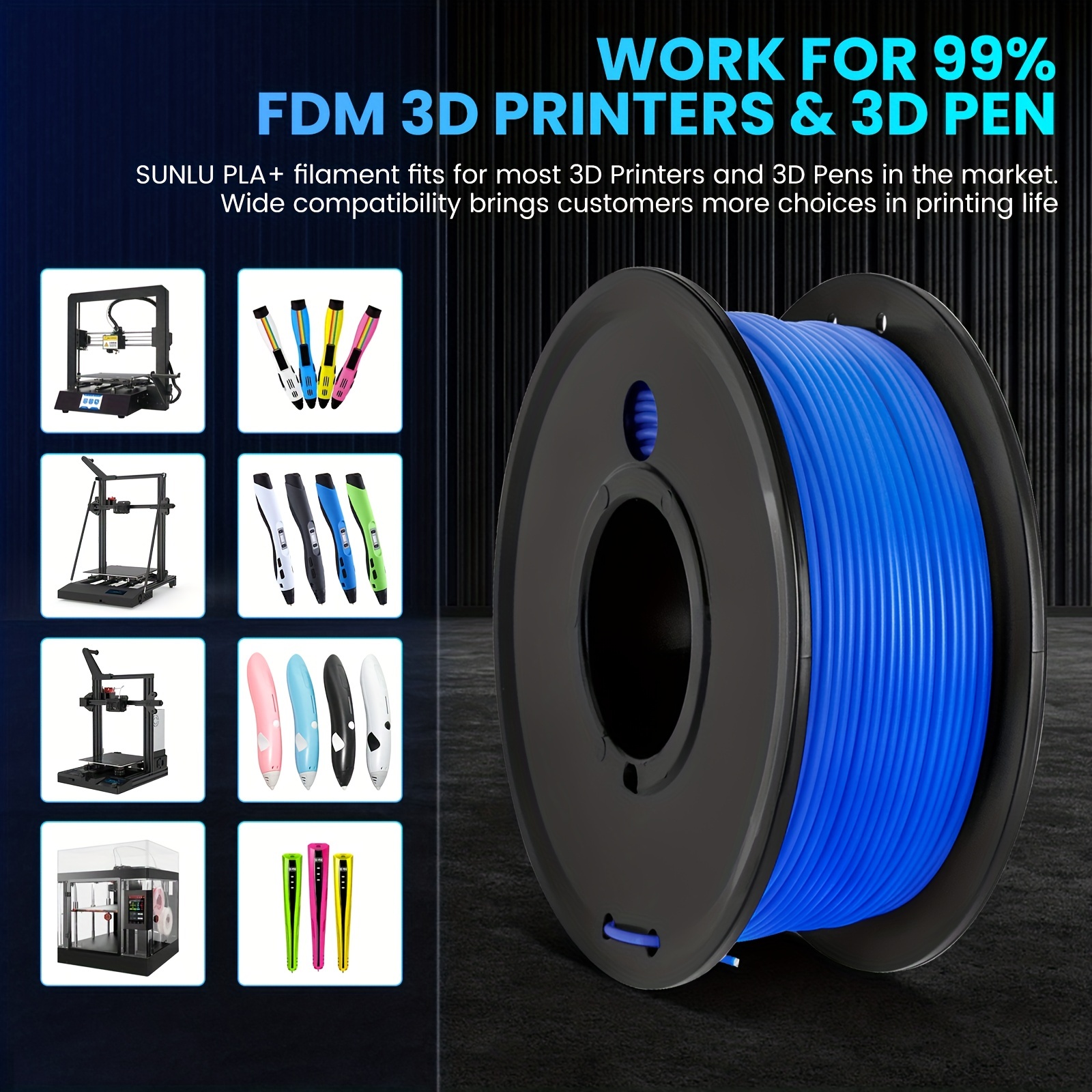 1pc 3d Printer Filament Pla Plus 1 75mm Neatly Wound Pla Filament 1 75mm  Pro Pla Filament Fdm 3d Printer Dimensional Accuracy 0 02 Mm 0 25kg Black, Find Great Deals
