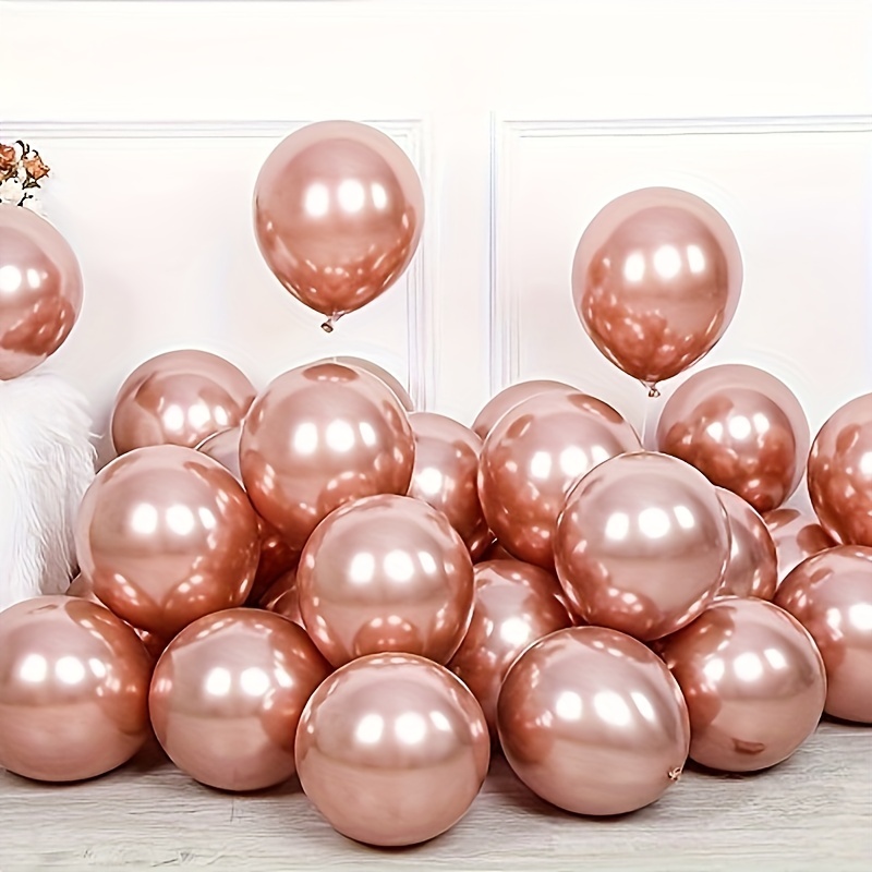 Set di 6 Palloncini Rosa Pastello - Pois Bianchi/Elefante - 30cm