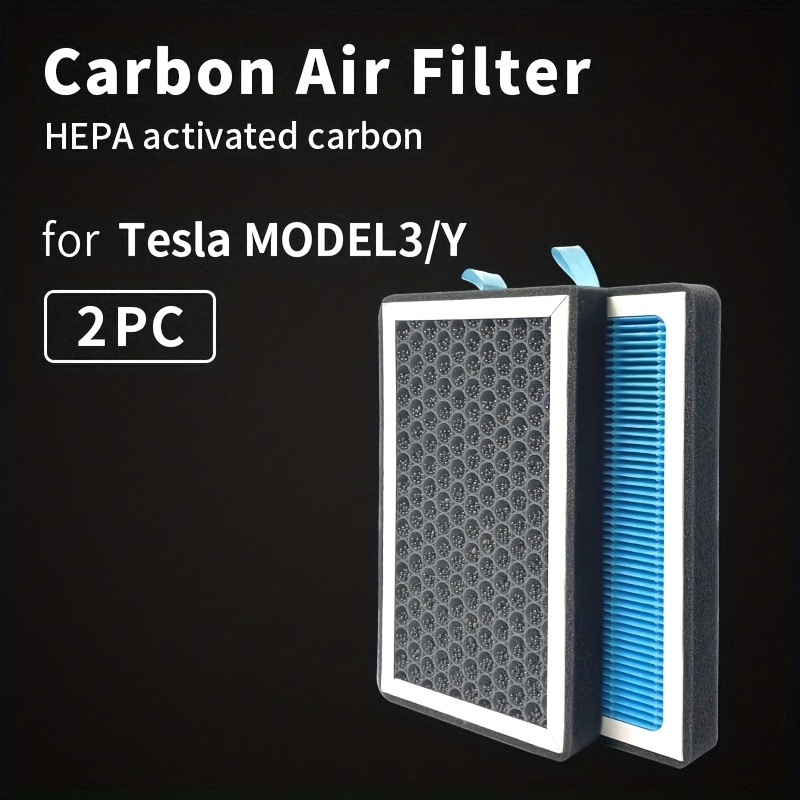 For Model3 Y Air Conditioning Filter 2pcs Car Cabin - Temu Australia