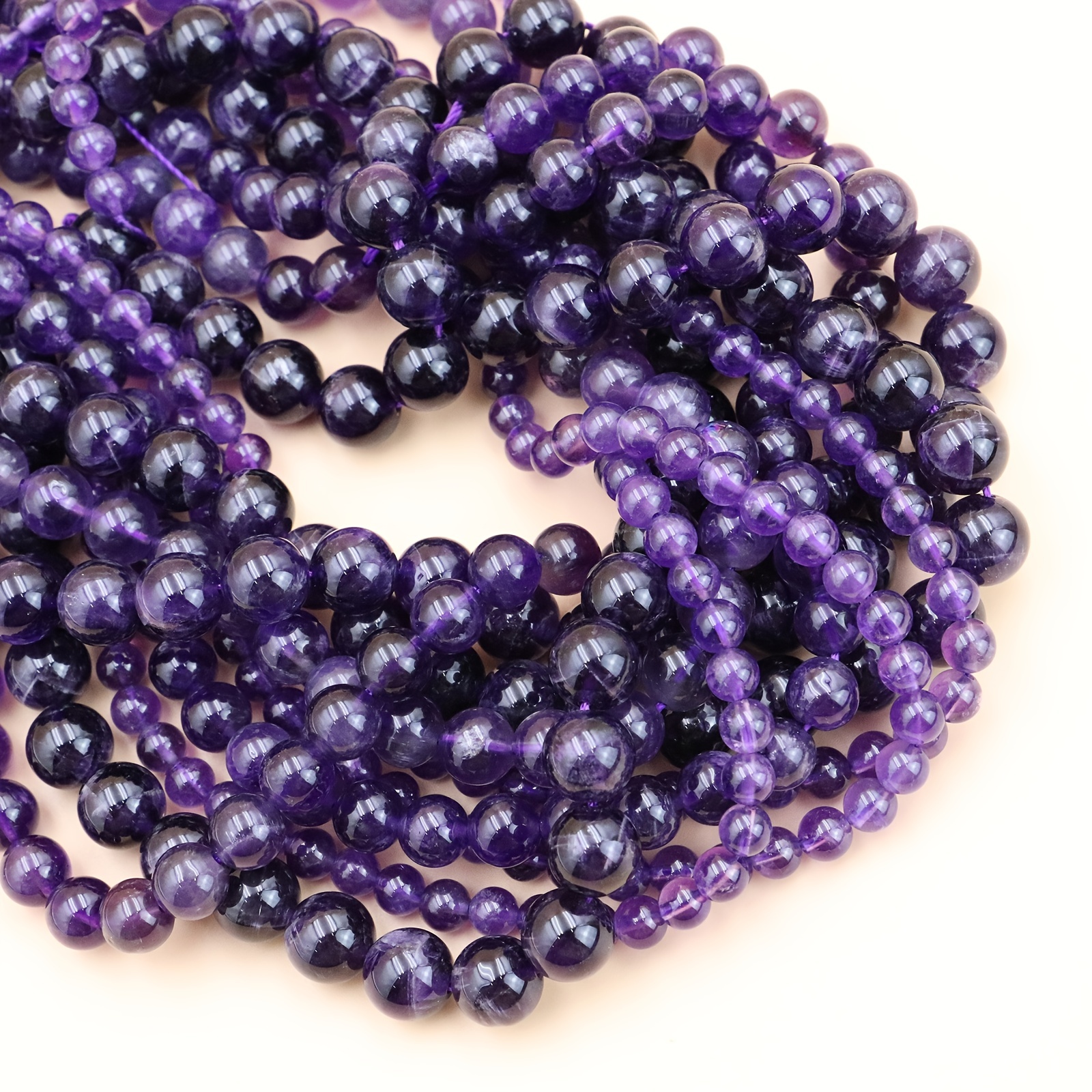 Natural High Round Amethyst Loose Beads