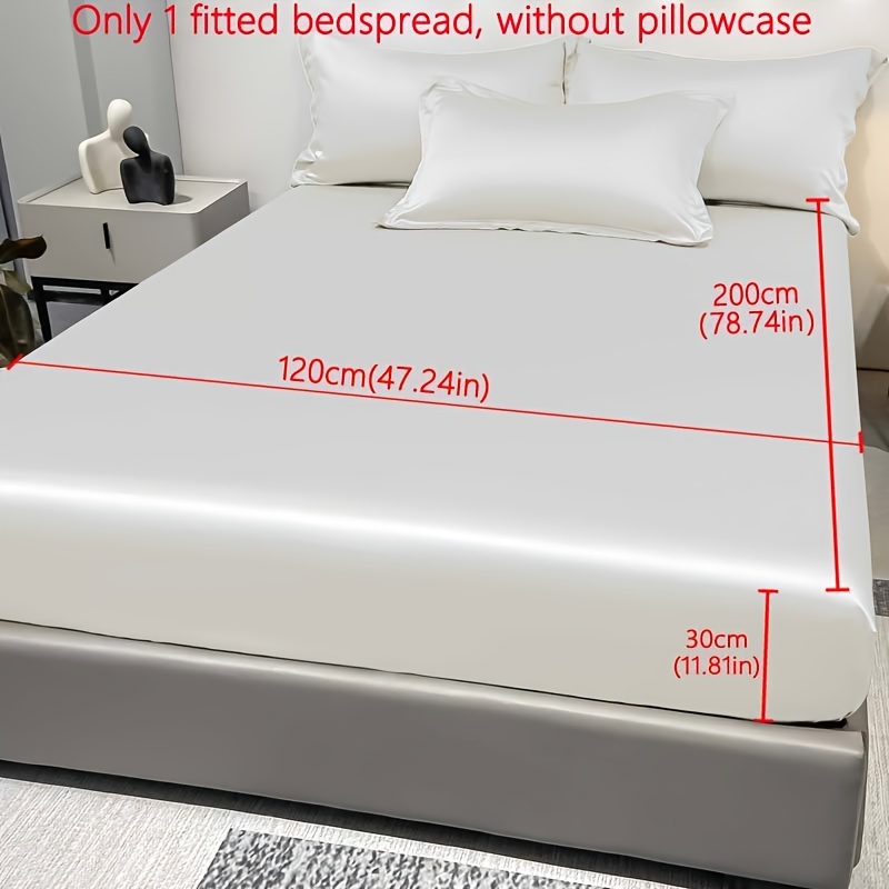 ROOEE Drap-housse En Satin De Soie Avec Taie D'oreiller - Tissu