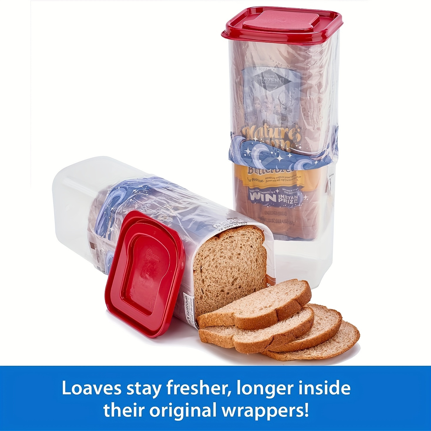 Bread Boxes Sandwich Bread Box With Lid Bread Protectors - Temu