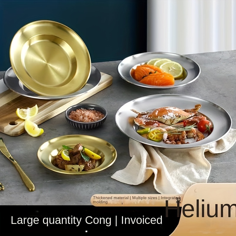 Stainless Steel Fruit Salad Plate Straw Hat Shaped Plate - Temu