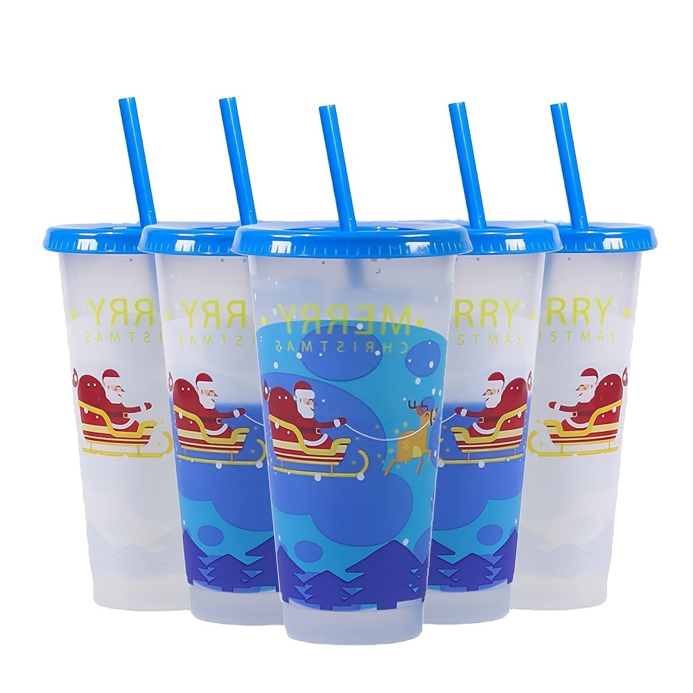 Round Christmas Color Changing Cups - Temu