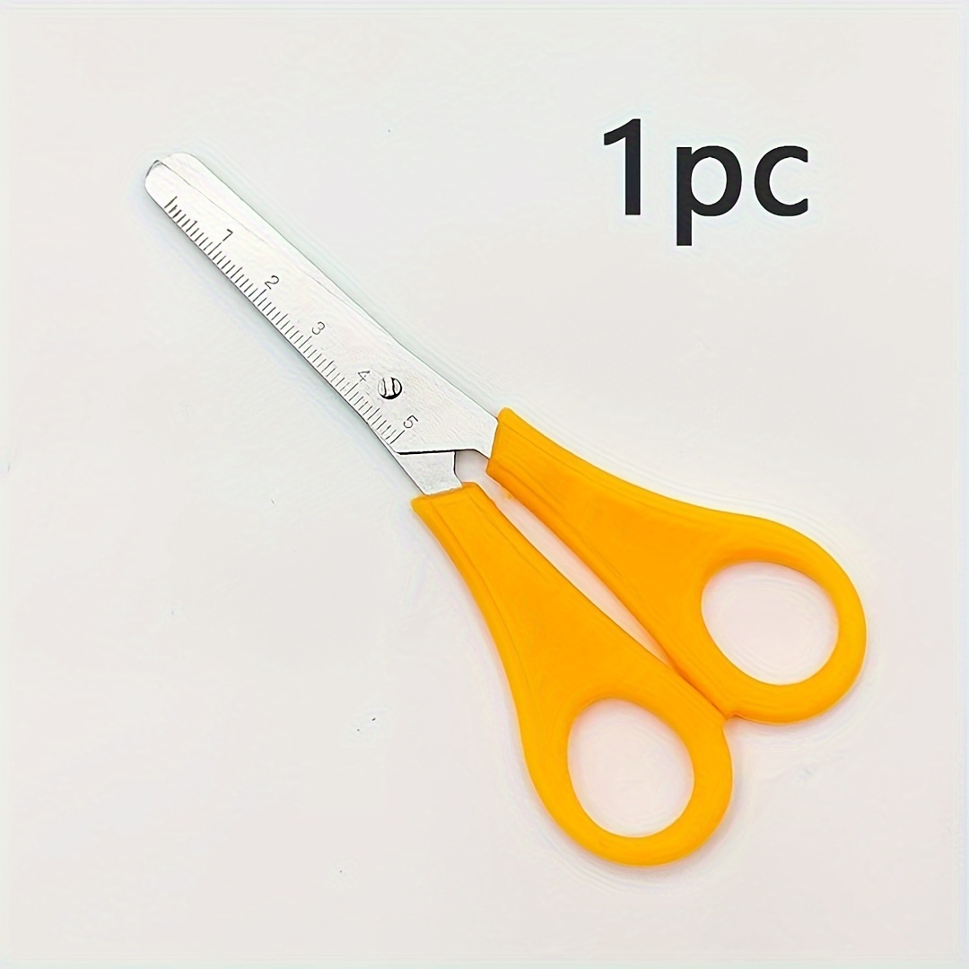 Colorful Ruler With Scale Scissors Office Scissors Student - Temu