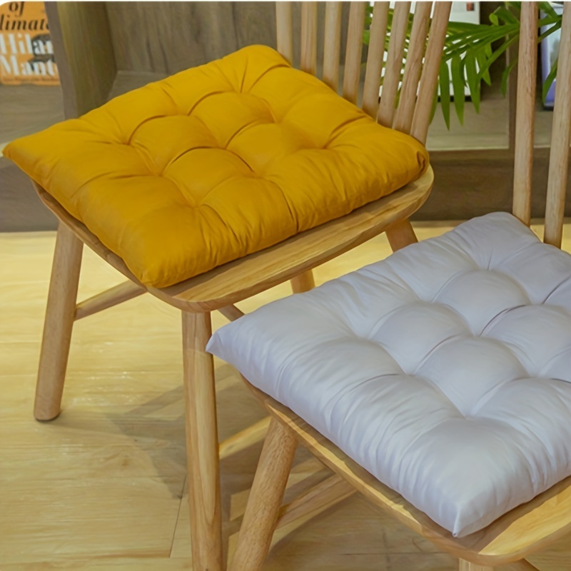 Chair Cushion, Solid Color Seat Cushion, Simple Modern Style Fabric Padded  Strap Cushion, New Cool Student Seat Pad, Office Chair Cushion, Stool Seat  Cushion - Temu