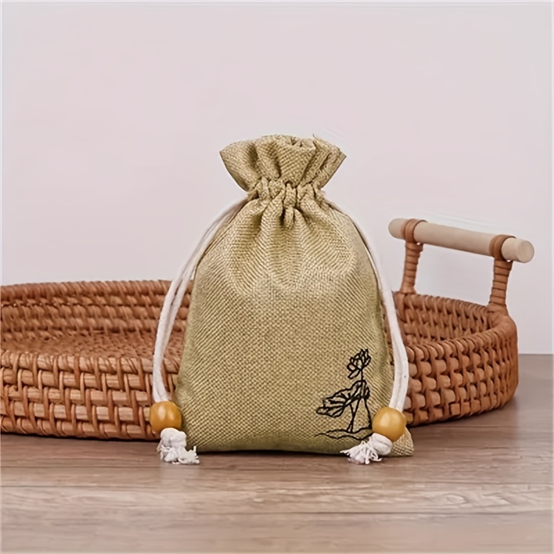 Ancient Style Drawstring Bag Printing Bundle Pockets Gift - Temu