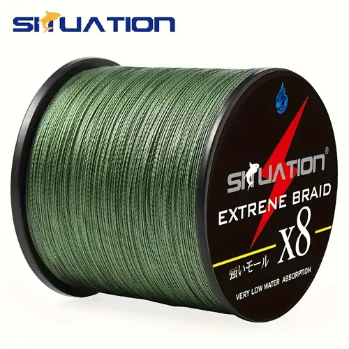 500m/1640ft Super Strong Smooth Fishing Line, 4-Strand PE Anti-abrasion  Braided Line, 10/20/30/40/80lb (4.54/9.07/13.61/18.14/36.29kg)