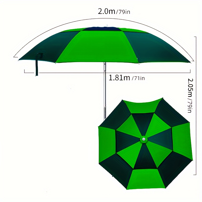 Folding Fishing Umbrella Rainproof Uv Protection Wind - Temu Canada