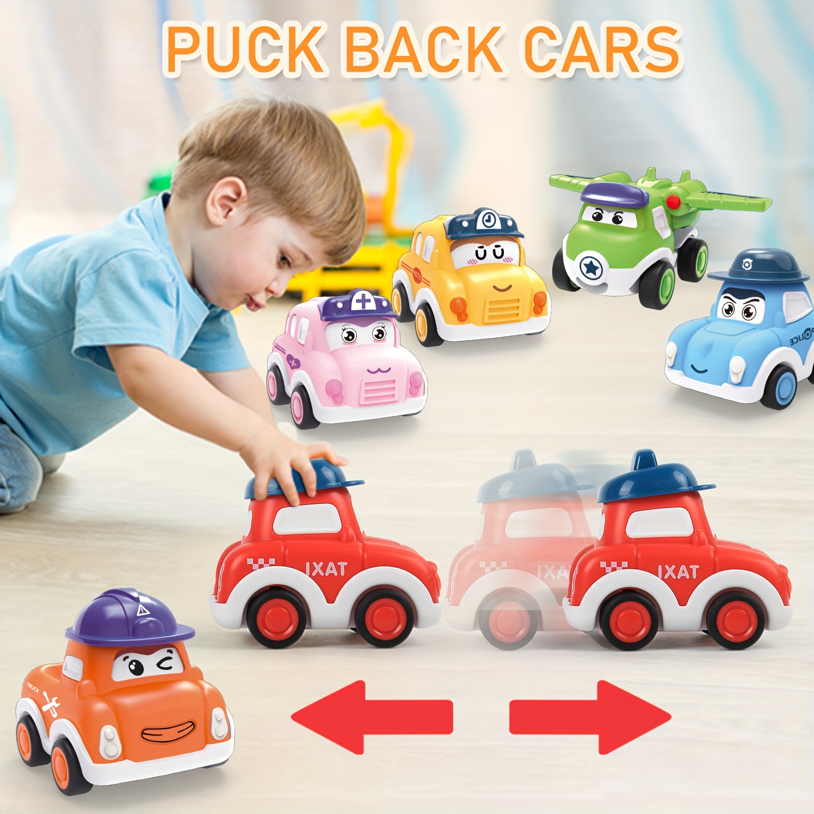 Car Toys For Kids Gifts Infant Baby Toys Pull Back - Temu