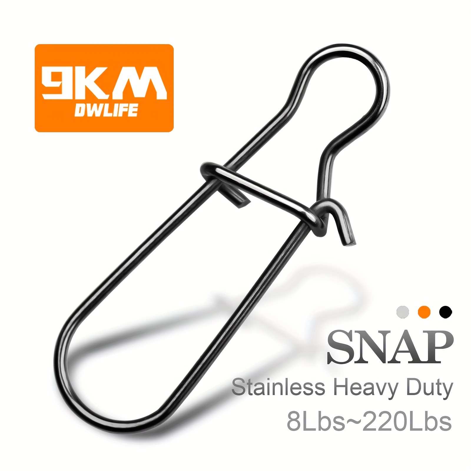 9km Stainless Steel Fishing Snaps Quick Easy Lure Connection - Temu