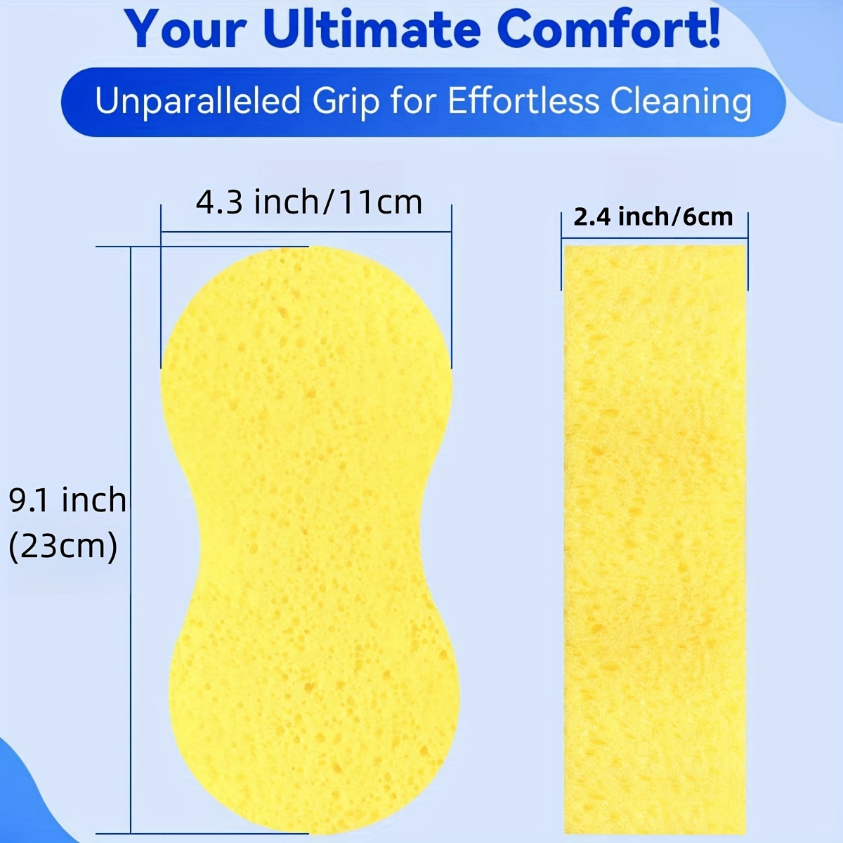 Car Wash Sponge, Sponges for Cleaning,Thick Foam Mulfonctional Scrubber  Kit, Easy Grip Sponge for Car Kitchen Bathroom Household - AliExpress