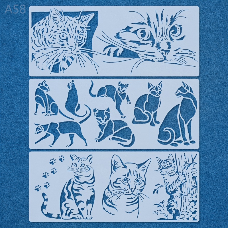 Small Animal Theme Painting Stencils Hollow Out Printing - Temu