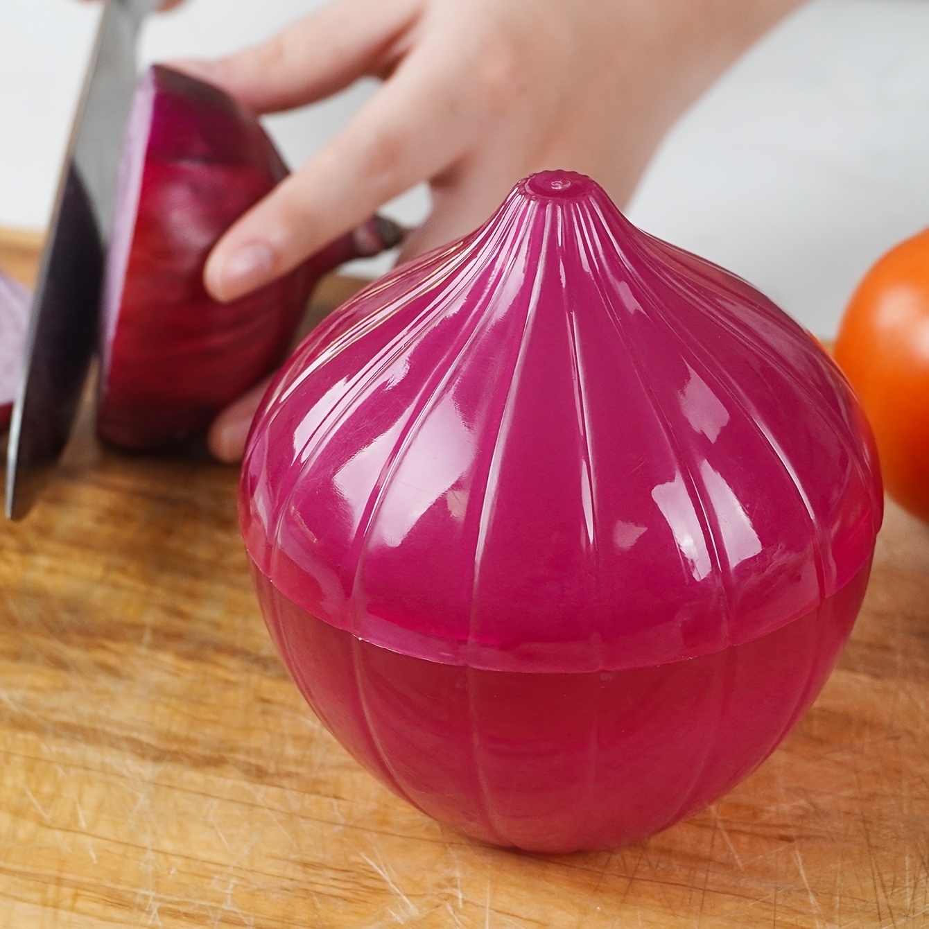 Onion Storage Containers, Reusable Onion Keeper for Refrigerator,  Individual Onion Saver Holder Organizer for Fridge to Keep Onion Fresh