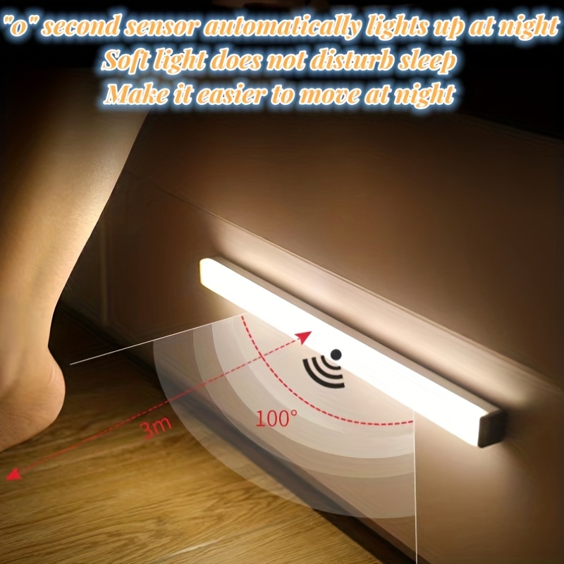 1 Pieza Luz Nocturna Sensor Movimiento Led Sensor Movimiento - Temu