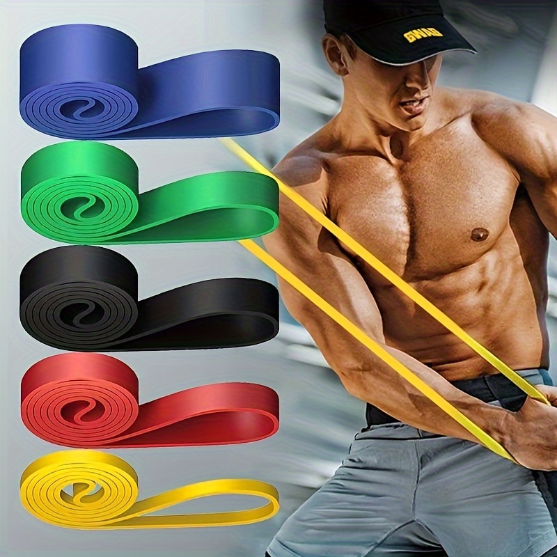 Long Resistance Bands for Working Out, Stretch Bands for Exercise Workout  at Home, Ligas para Hacer Ejercicio Long Workout Bands for Women Long Loop