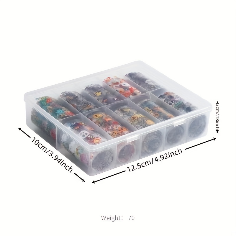 Halloween Nail Foil Transfer Stickers Pumpkin Ghost Decals DIY