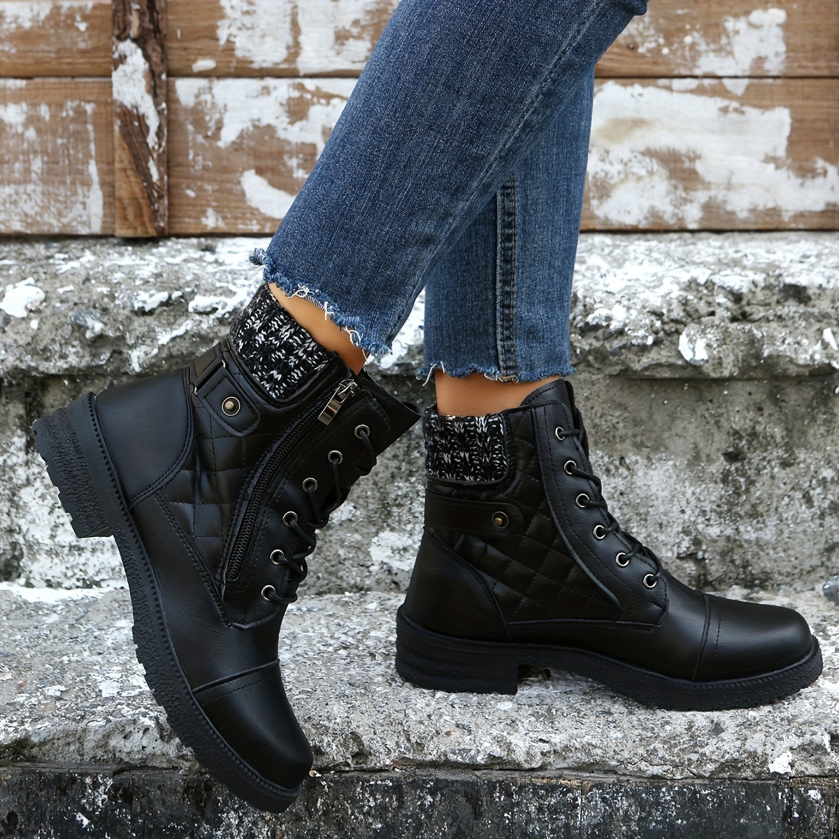 comfy black boots