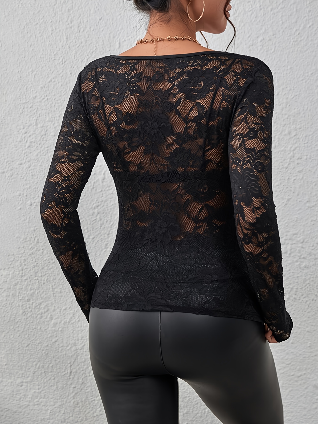 Lace Scallop Edge Leggings –