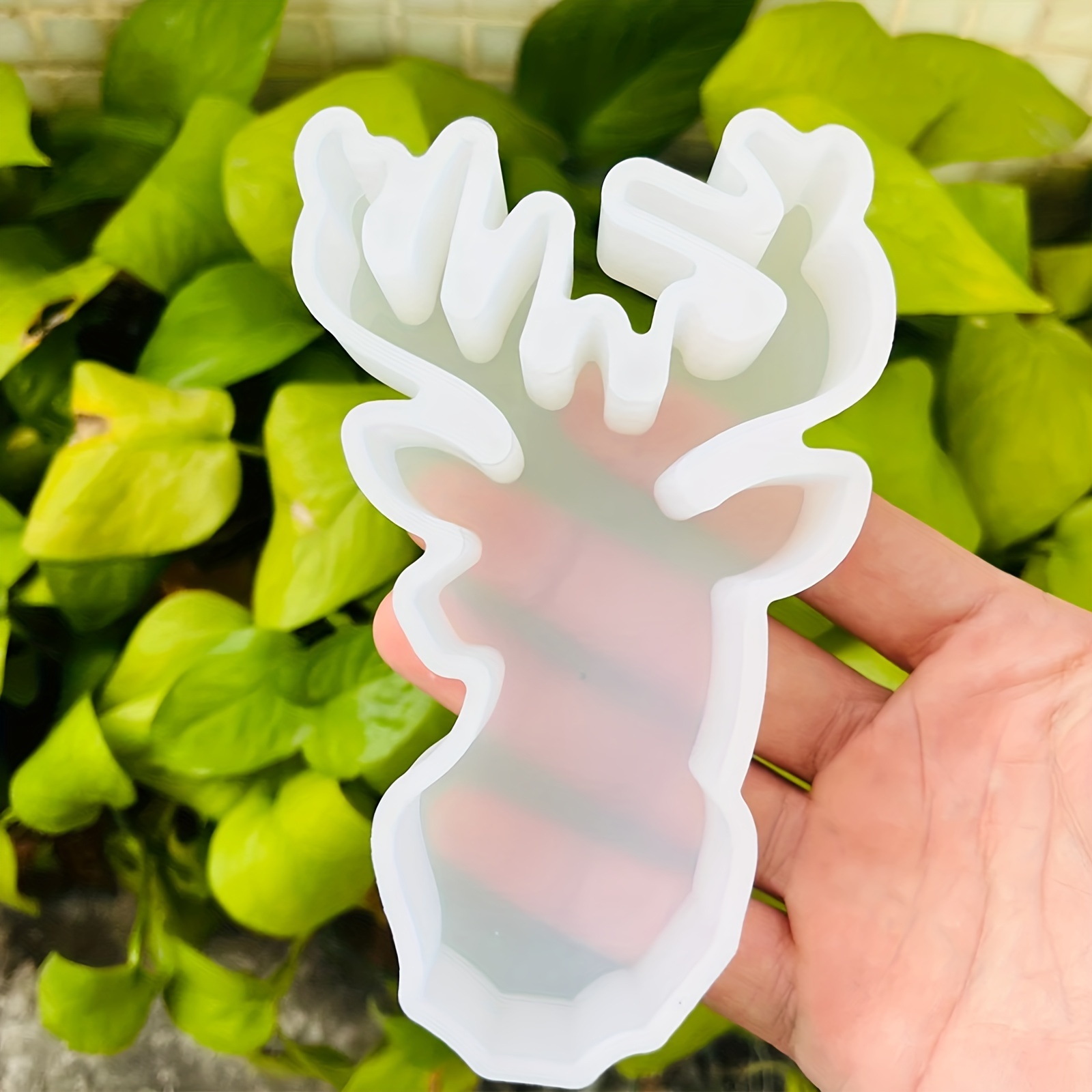 White Deer Molds Silicone Freshie Molds Silicone 9.8*9*3.1 Cm Car