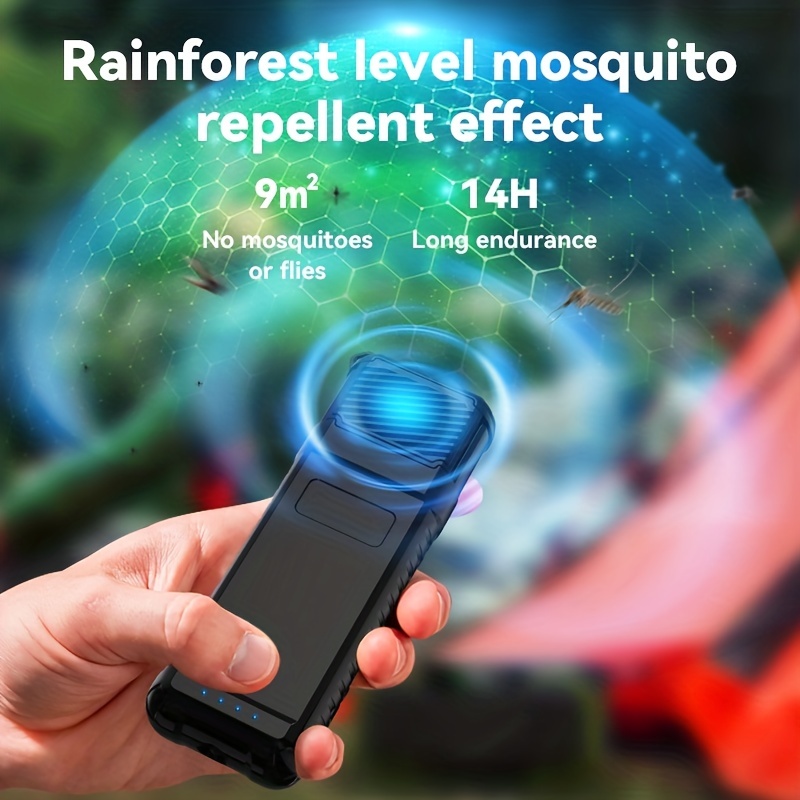 Piège à insectes électrique silencieux, lampe anti-moustiques, clé USB,  anti-moustiques sans rayonnement pour chambre et extérieur, rechargeable  bleu