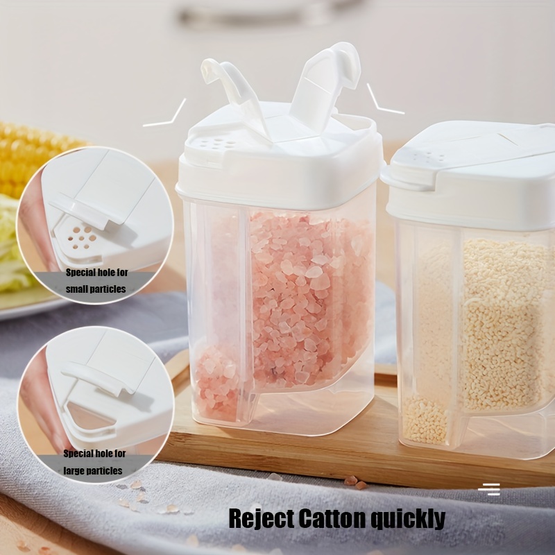 1pc Kitchen Spice Jar Set Storage Box With Multiple Compartments, Salt,  Monosodium Glutamate, Pepper And Other Spices Container