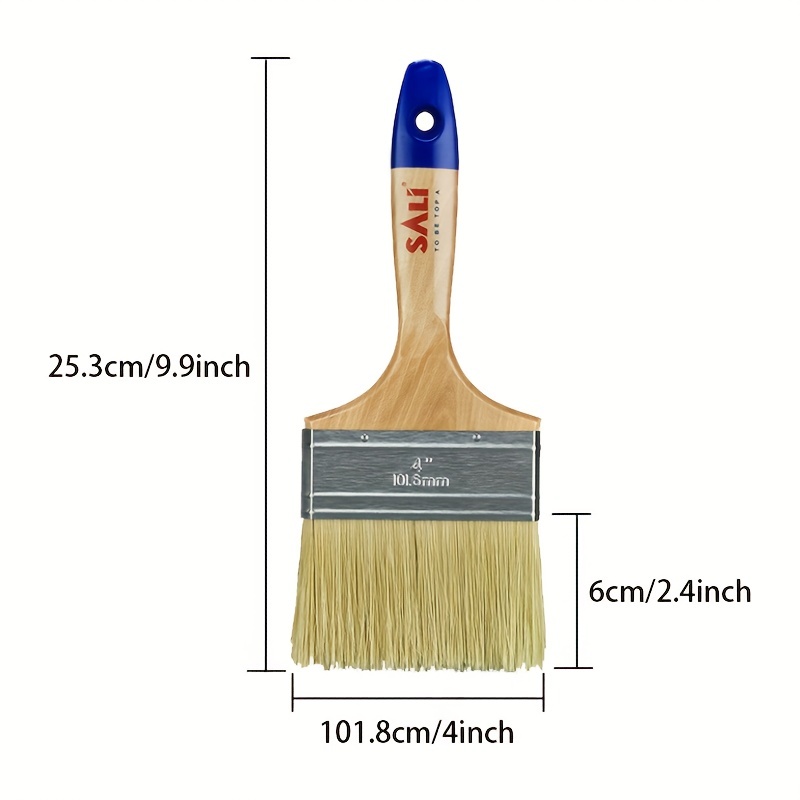 Sali Wide Paint Brush Plastic Handle 30% Bristle Brush - Temu