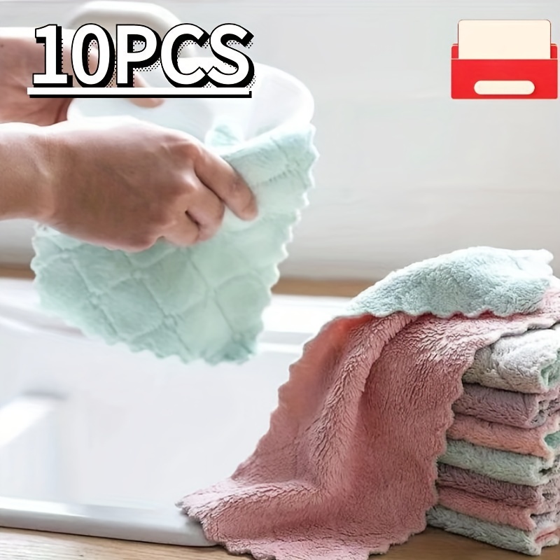 Dish Towels Kitchen Dish Towels Absorbent Drying Cloth - Temu