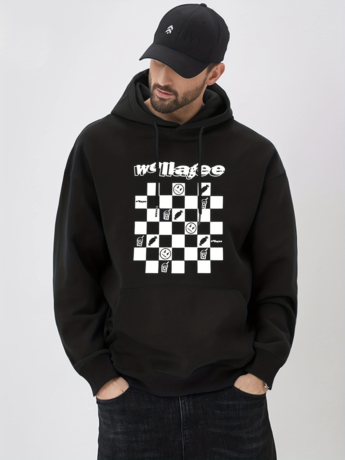 Thrasher checkerboard outlet hoodie