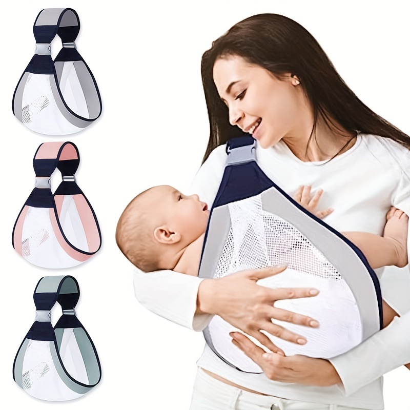  Fular portabebés, portabebés ajustable para recién nacidos a  niños pequeños, eslinga elástica original, perfecta para bebés recién  nacidos y niños de hasta 35 libras (gris) : Bebés