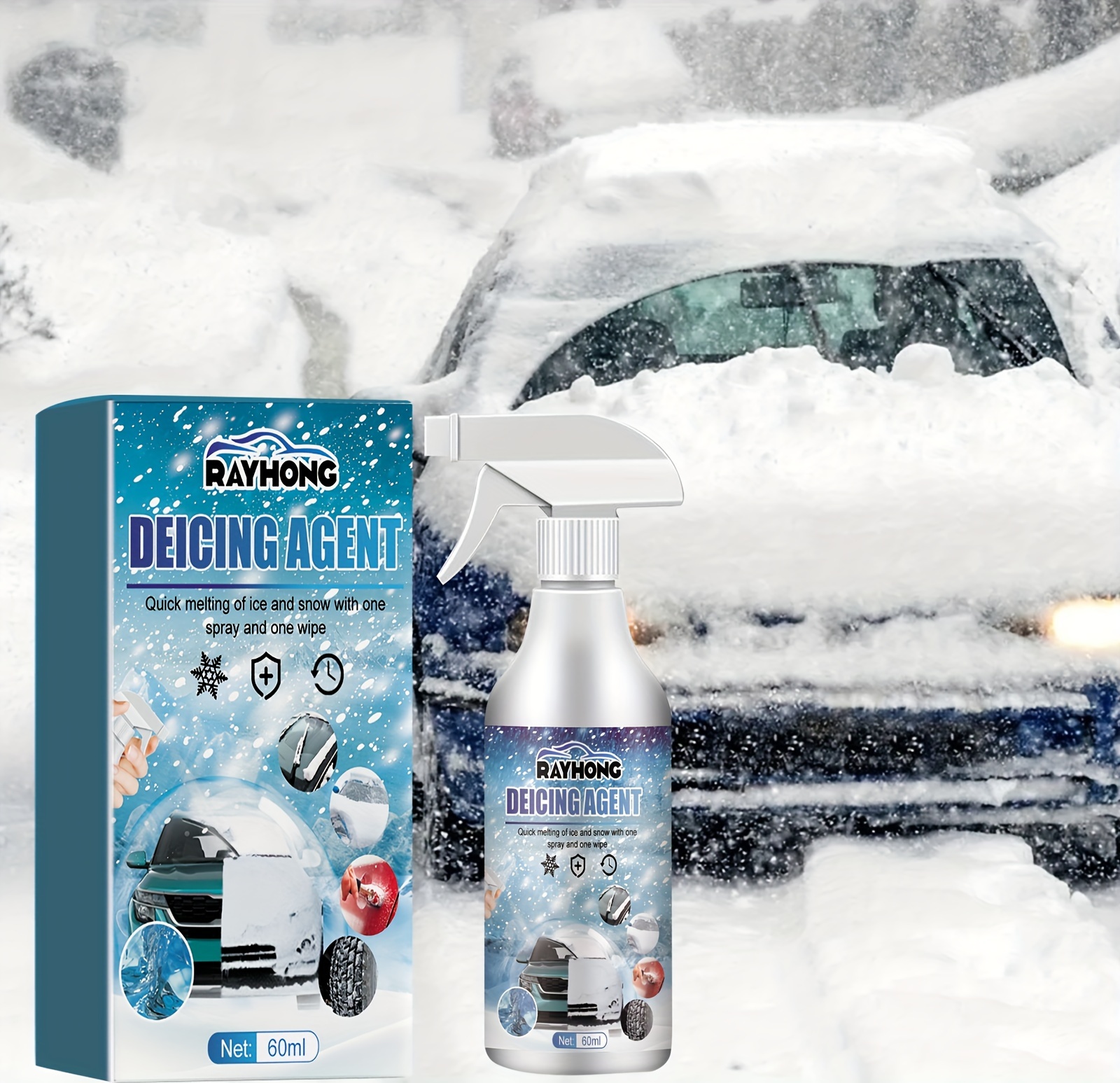 Snow Melting Agent For Car Windshields And Windows Fast And - Temu