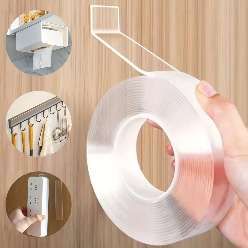 Nano Tape 3 Meter Strong Clear Double Sided Grip Removable Washable  Adhesive Transparent Gel Tape, Wall Sticky Strips For Kitchen, Party, Paste  Photos