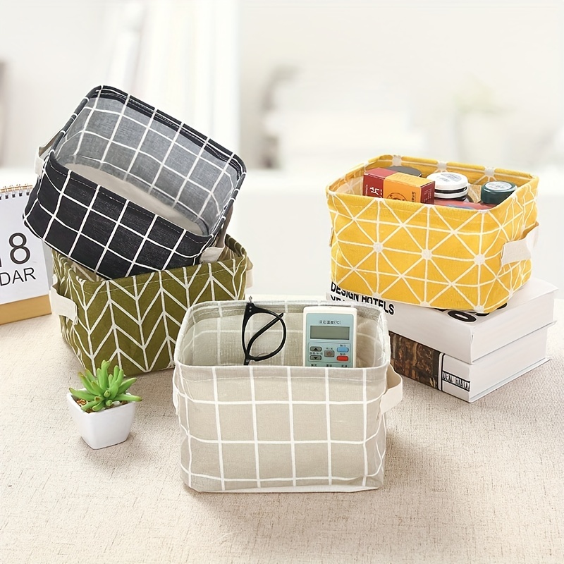 1pc/3pcs Clothing Storage Basket With Steel Frame - Modern Style  Rectangular Non-Woven Fabric Basket With Steel Frame - Toy, Candy, Gift Storage  Box - Foldable Storage Container - Big Capacity Storage Box