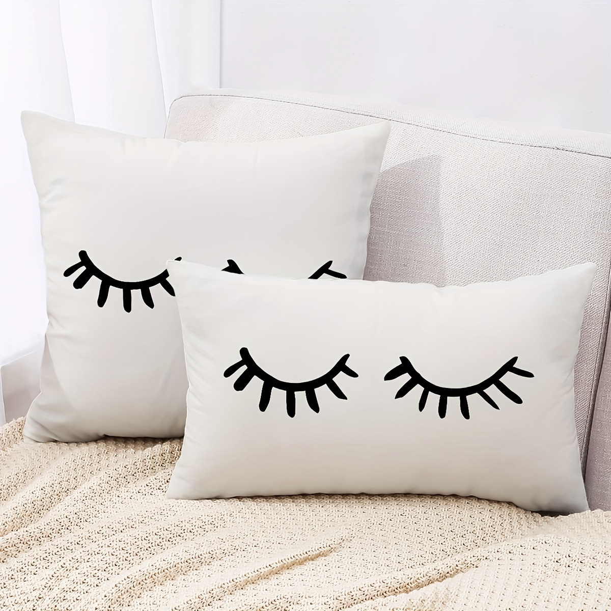 

1pc, Simple Style Polyester Cushion Cover, Pillow Cover, Room Decor, Bedroom Decor, Sofa Decor, Collectible Buildings Accessories (cushion Is Not Included)