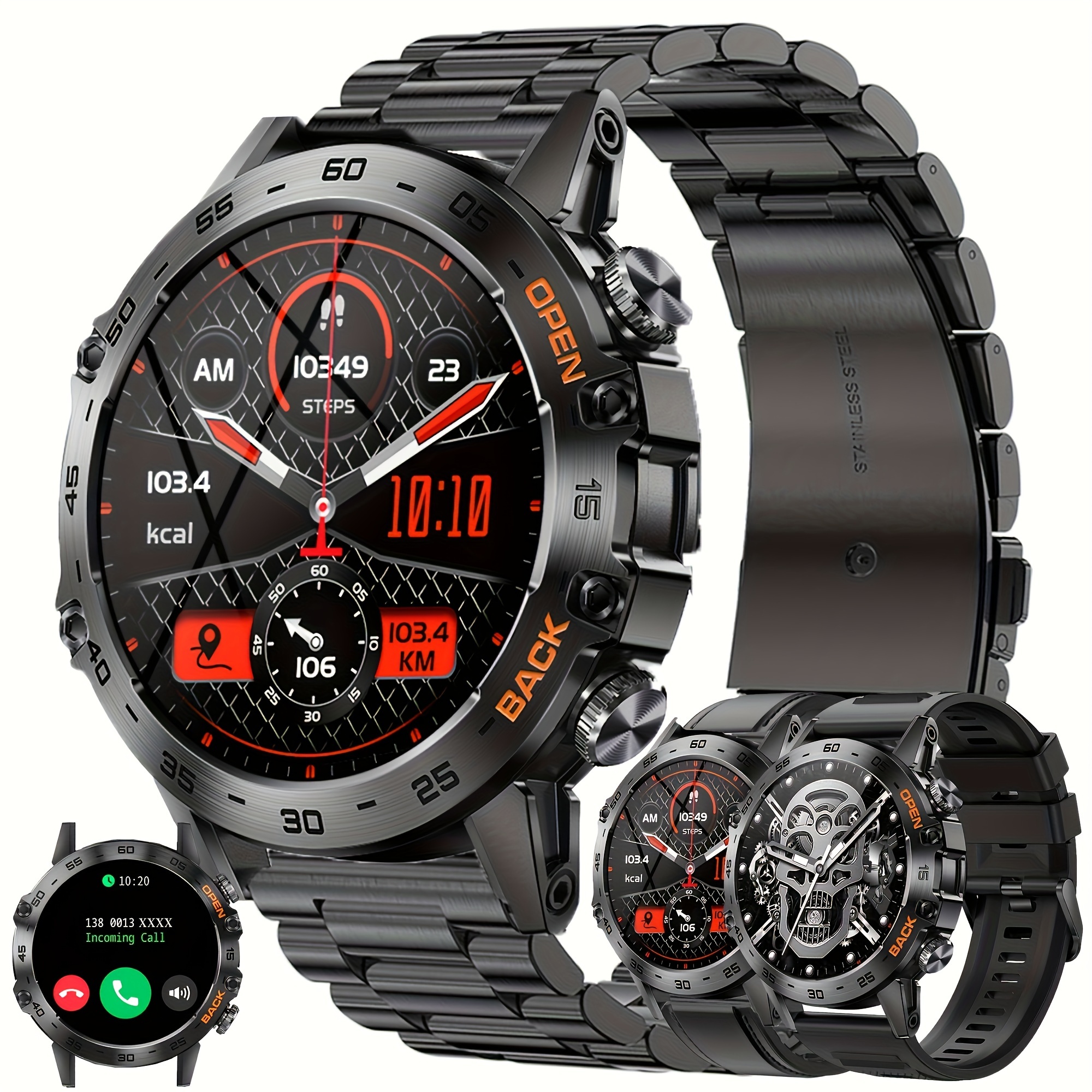 Reloj inteligenteIrforaMK30 Reloj deportivo inteligente para mujer 1.3 ''  360 * 360 AMOLED Pantalla táctil BT Llamada Fitness / Monitoreo de la salud