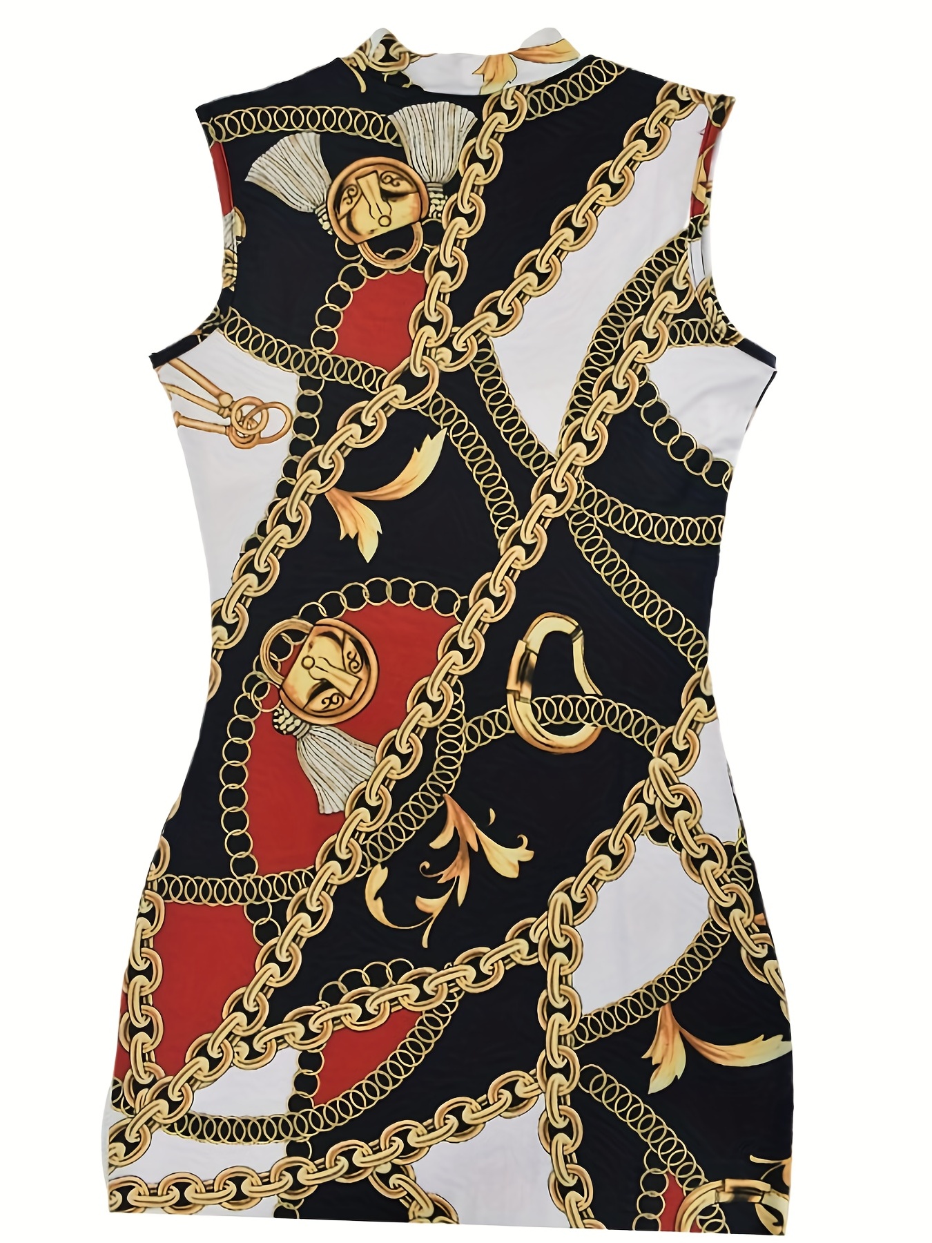 Chain Print Floor-Length Tank Dress - Ready-to-Wear 1AB7FC