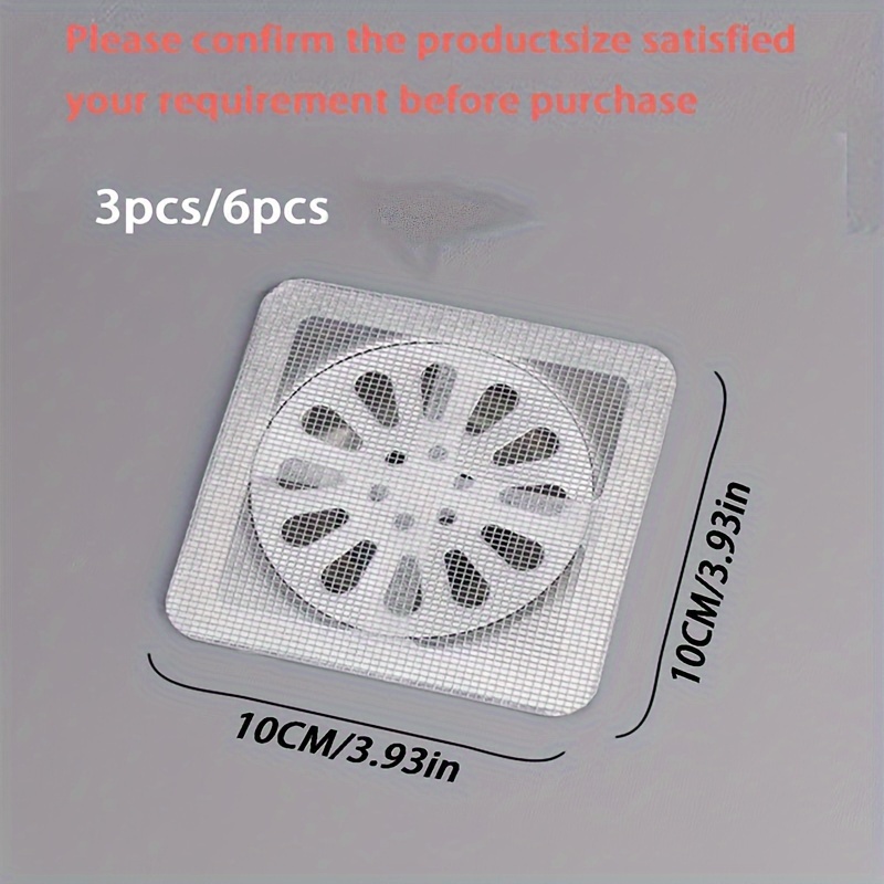 10pcs Drain Filter Cover And Hair Stopper, Fly & Roach Filter