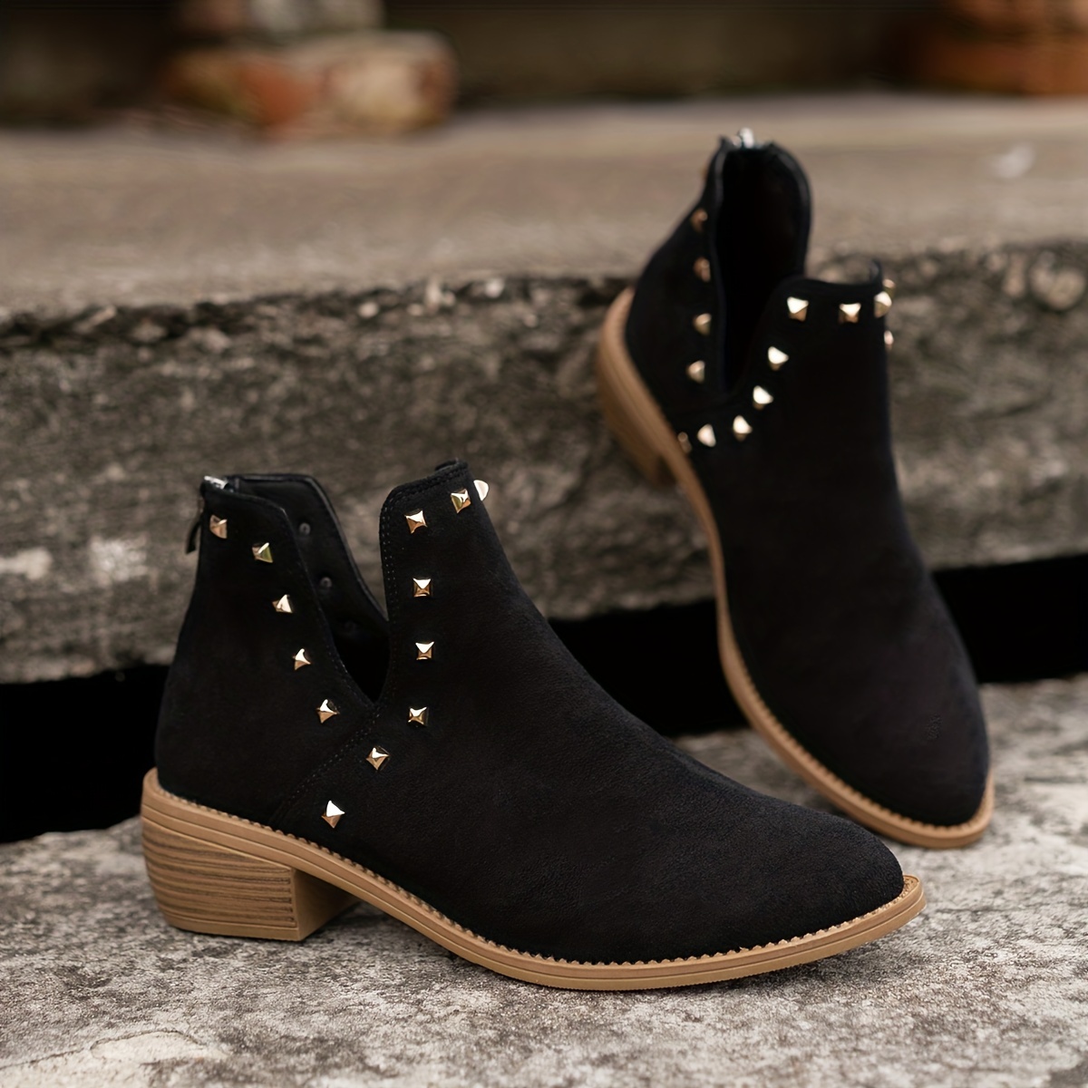 Womens black casual clearance boots