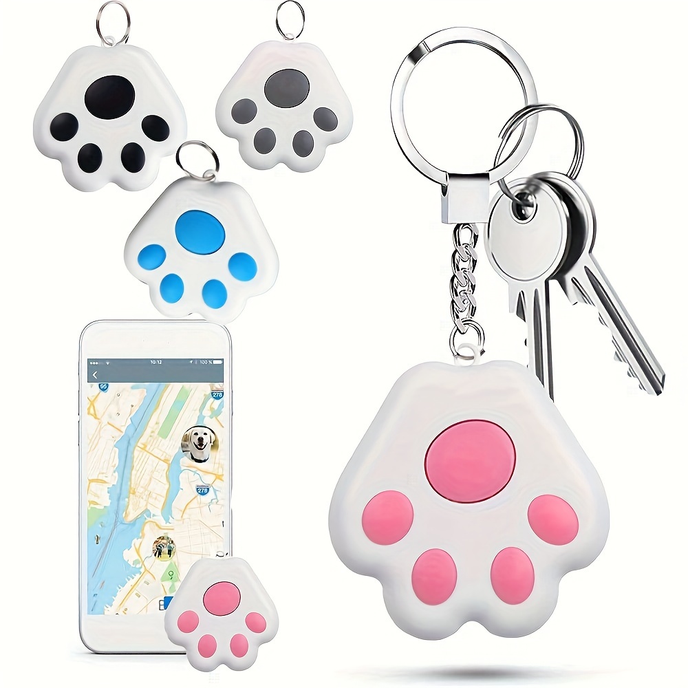 

1pc Mini Fashion Cute Smart Dog Pets, Bt 5.0 Gps Tracker, Anti-lost Alarm Tag, Wireless Child Bag Car Wallet Key Finder Locator, Work With Ios And Android