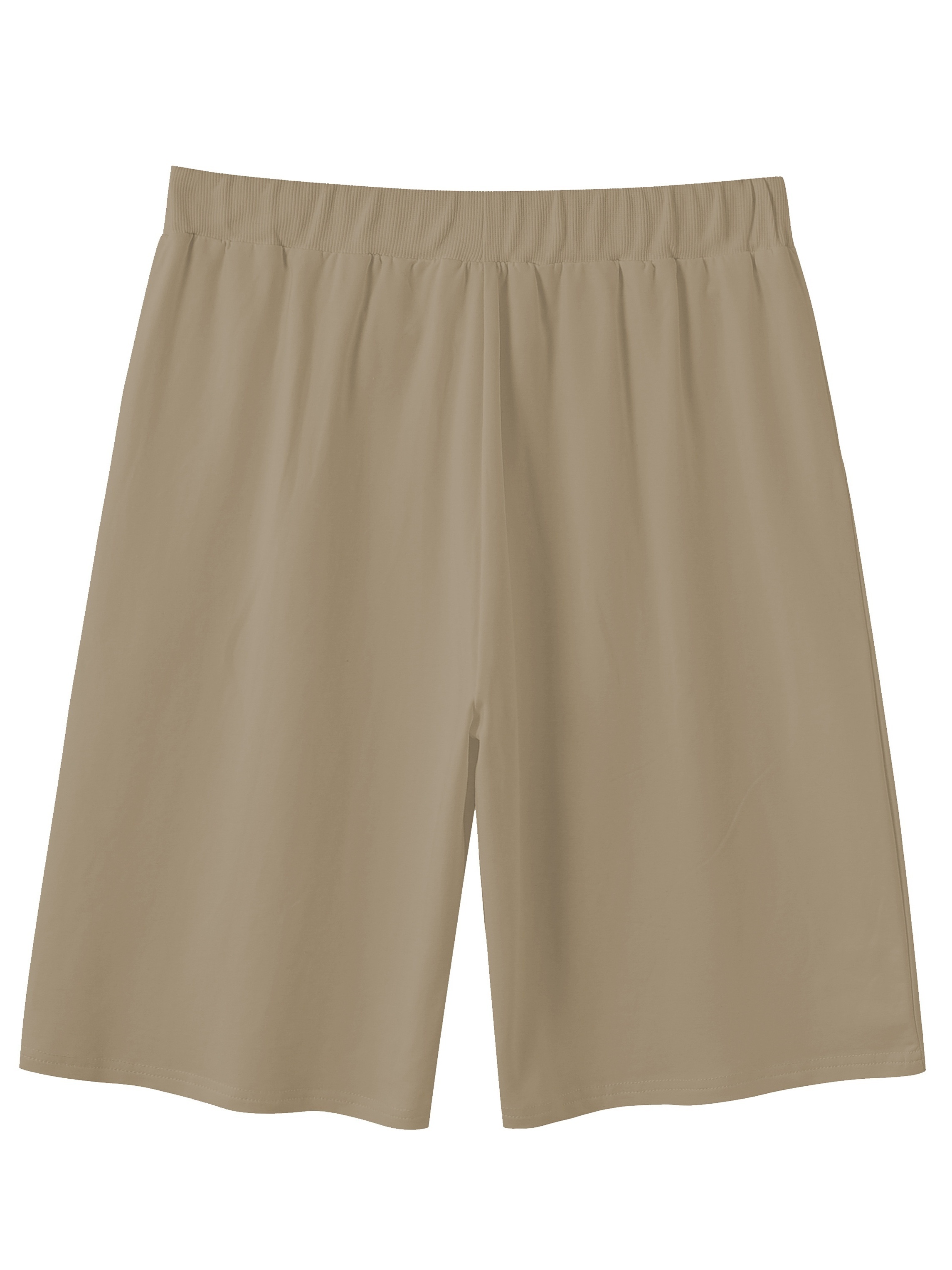 Plus Size Basic Shorts Women's Plus Plain Drawstring Slight - Temu