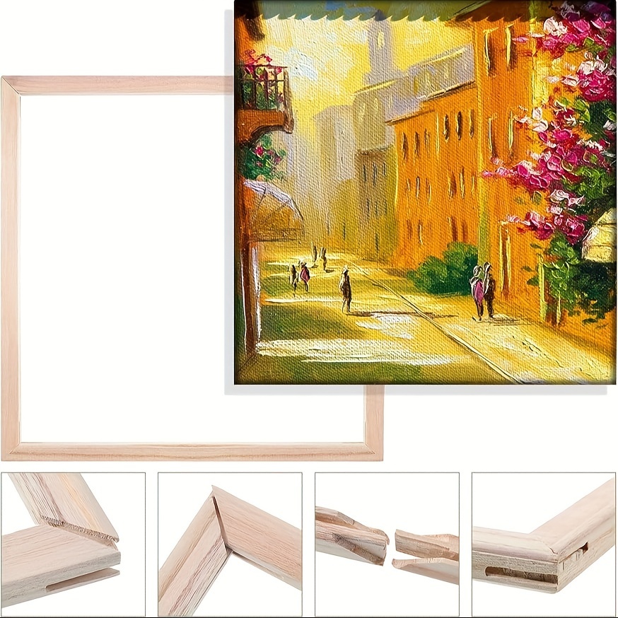 Diy Canvas Stretcher Bars Canvas Frame Easy To Assemble - Temu