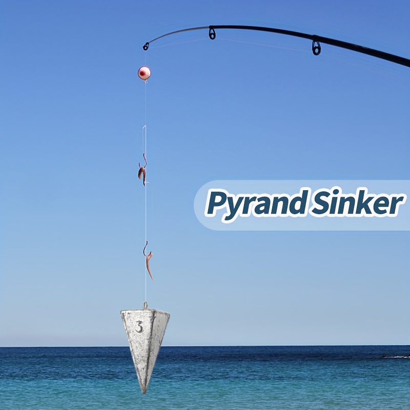 Pyramid Sinkers Fishing Weights Fishing Sinker, Saltwater Fishing Weights  Sinkers for Saltwater Surf Fishing Gear Tackle 1oz 2oz 3oz in Saudi Arabia