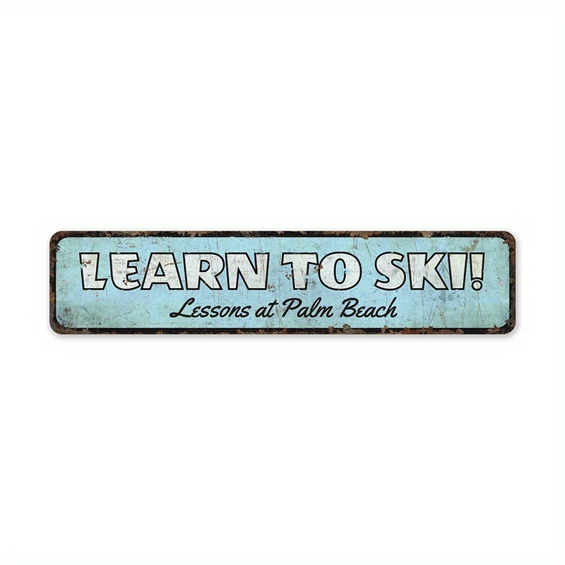 Home Decor - Custom Vintage Signs - Ski Signs 