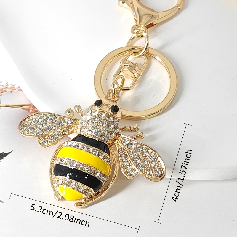 Cute Bee Keychain Bumble Bee Bag Charm Queen Bee Gifts For Her