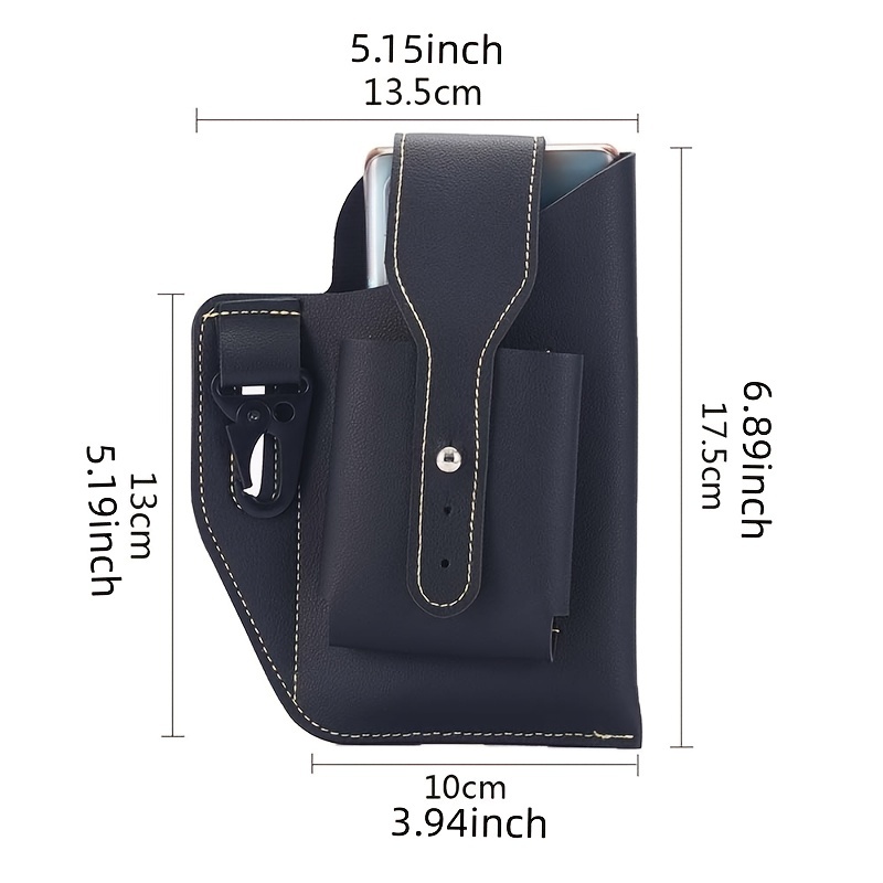 Belt Loop Bag Leather Hip Bag Belt Clip Pouch Clip on 