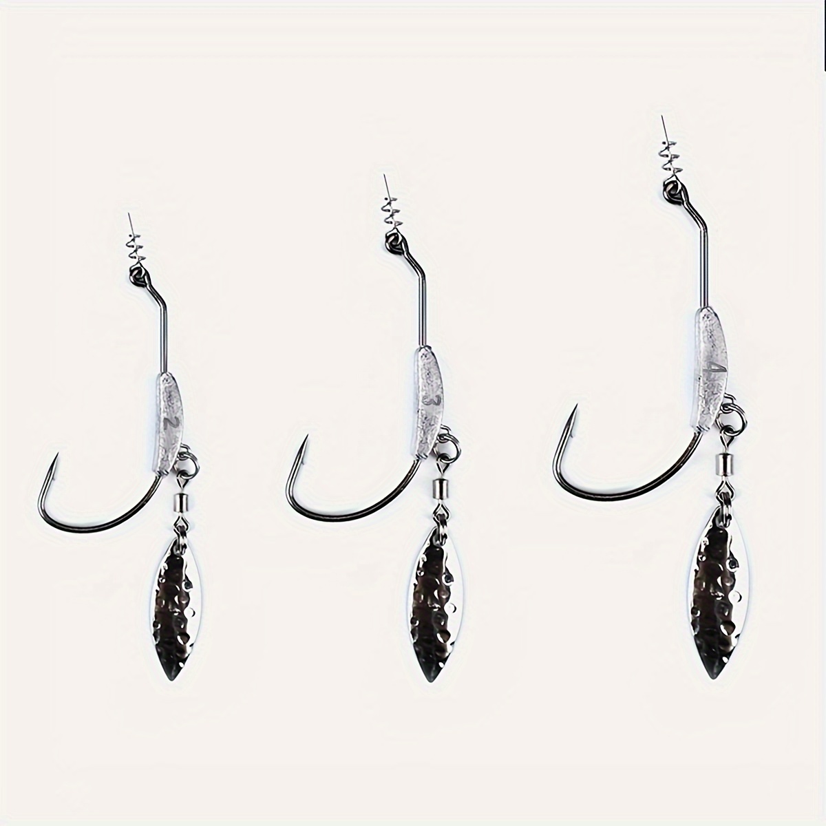 Barbed Fishing Hooks Bait Screw Crank Shank Lead Hooks - Temu