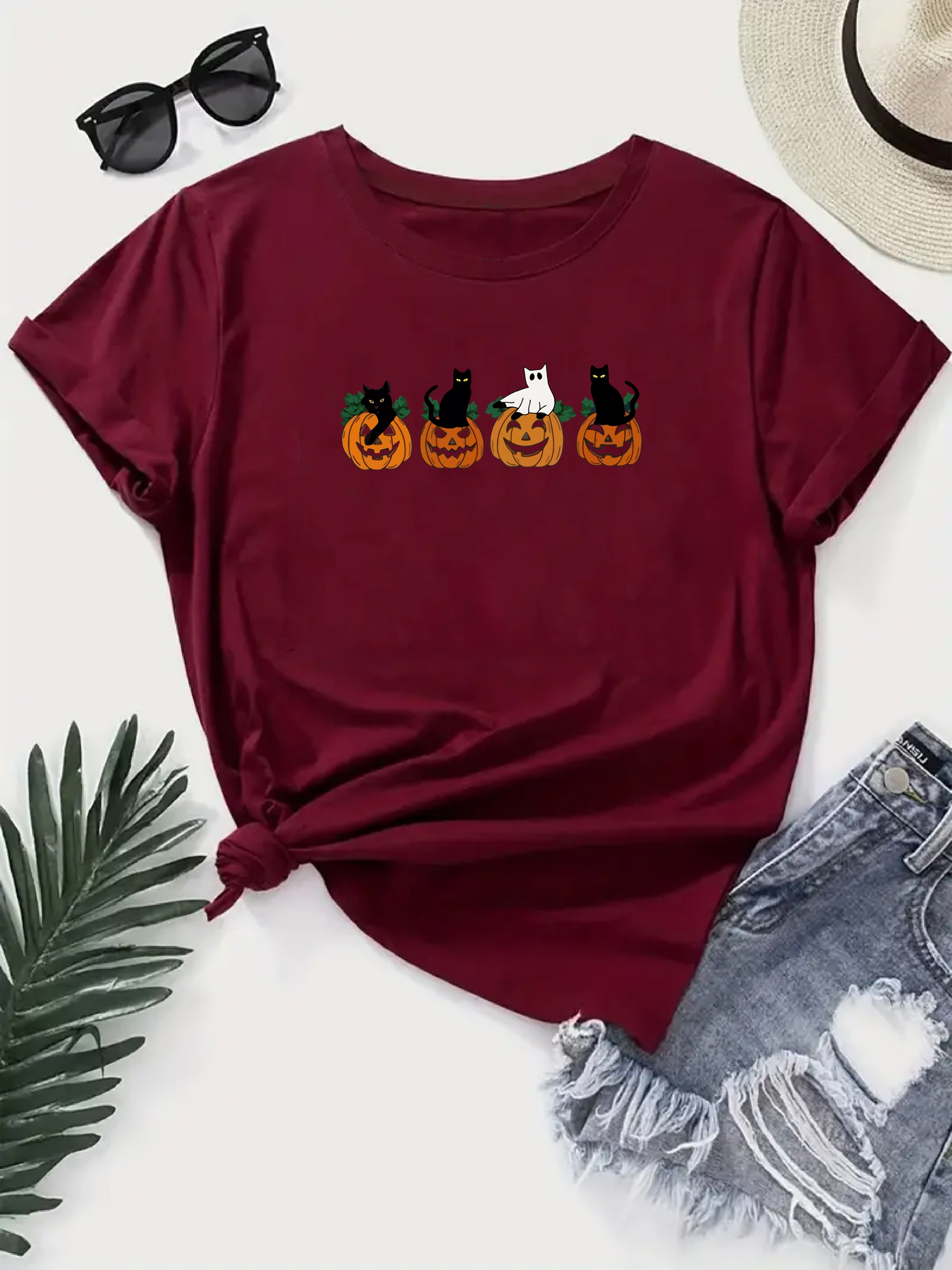 women's plus size halloween t shirts